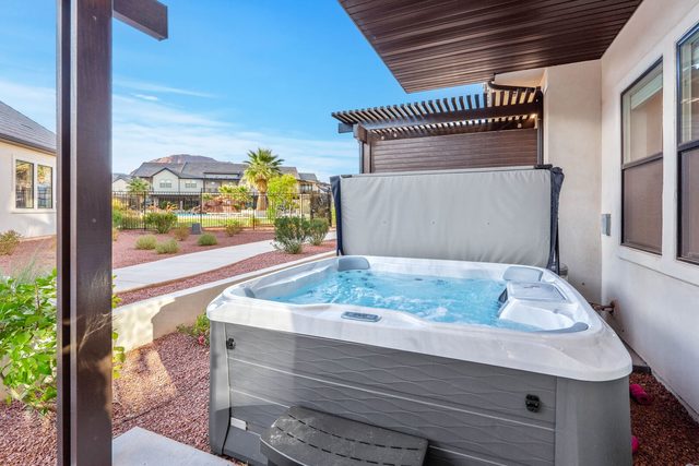 Private hot tub on the patio at Ocotillo Springs 16