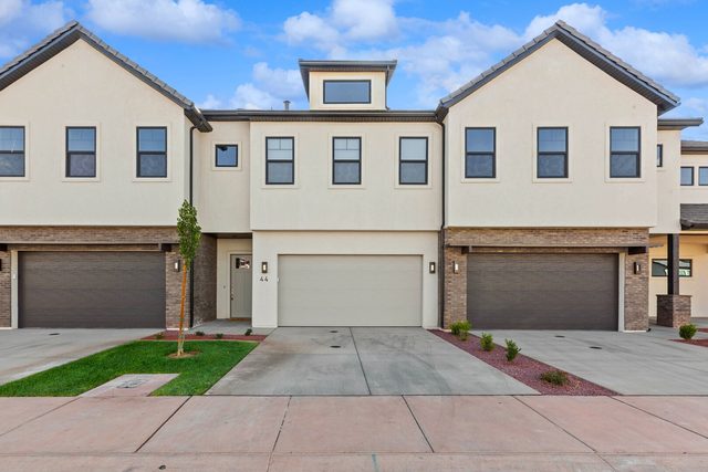 Front of Ocotillo Springs 44~Sky Fire townhome with two-car garage