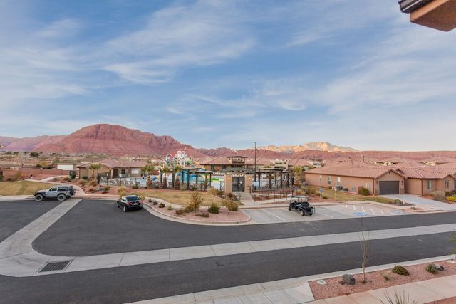 View from Paradise Village 103 toward the resort and red cliffs