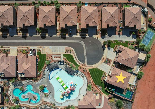 Aerial view of the home next to the Paradise Village water park