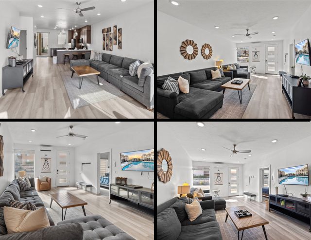 Family rooms with sectional sofas at The Lofts 1 & 2 Retreat